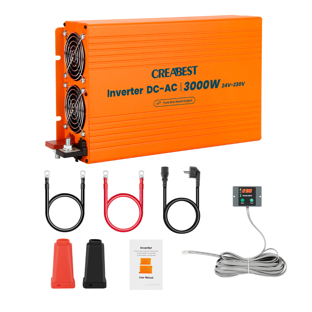 Off Grid Inverter A Onda Sinusoidale Pura Da 3000 W 12 V 24 V 230v Power Inverter With Charger 12v 24v 10a Fast Battery Charger - Foto 11