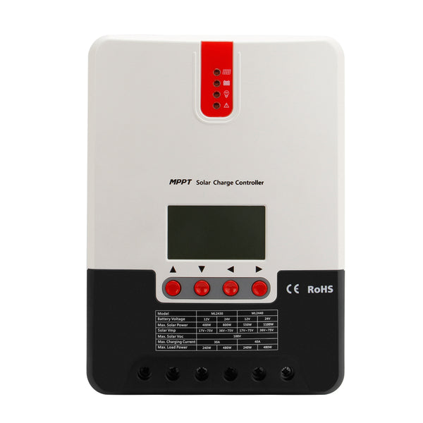 Regolatore di carica solare MPPT 20A 30A 40A 12V / 24V per gel, batteria al litio