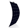 Creabest Pannello Solare Monocristallino Estremamente Flessibile da Campeggio, Camper, Roulotte, Barca