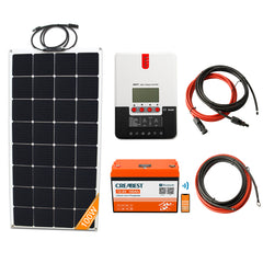 Saldi Kit di pannello solare da 100W con caricatore batteria da