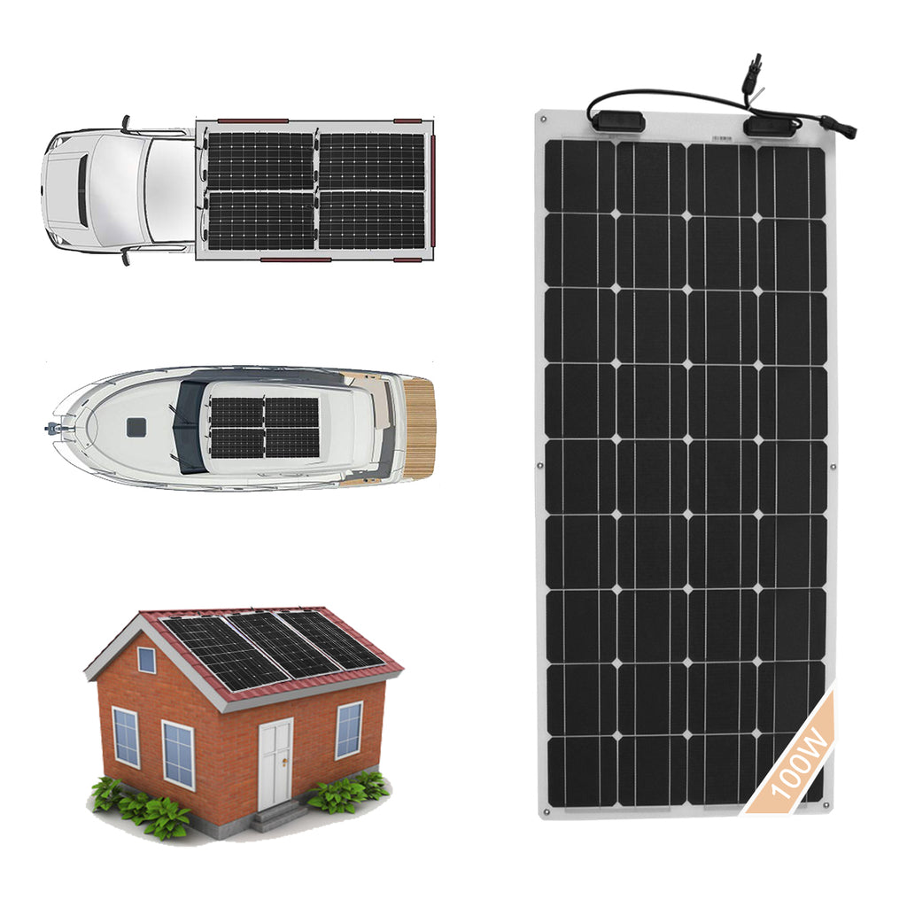 Pannelli solari Flessibile 100W Monocristallino Flessibile Ideale